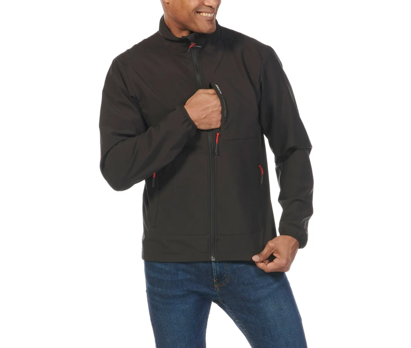 Musto Men's Evo Softshell Full Zip Shower Resistant Jacket Black Medium-4